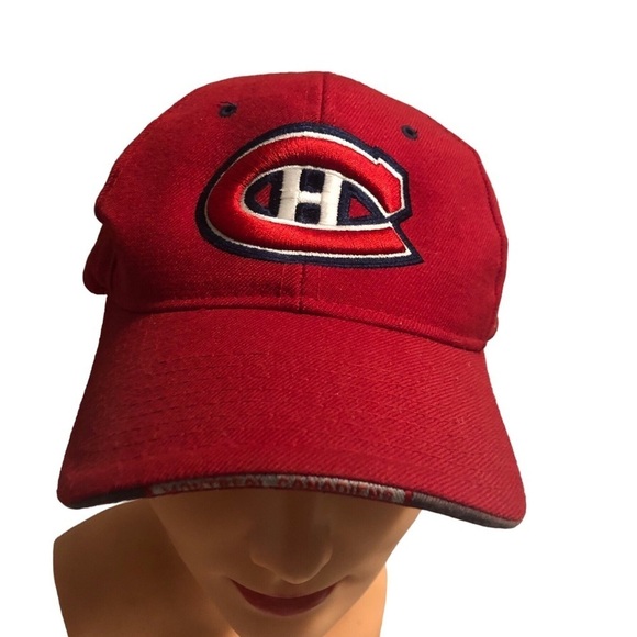 Montreal Canadians Red NHL Zephyr The Z Hat Adjustable Baseball Cap Wool Blend - Picture 5 of 8
